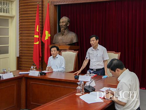 Bộ trưởng Bộ VHTTDL Nguyễn Ngọc Thiện phát biểu 