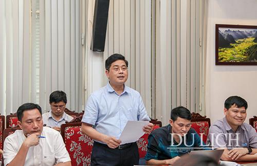 Ông Võ Quang Lâm - Phó Tổng Giám đốc EVN phát biểu tại buổi làm việc