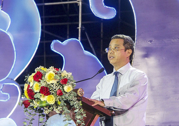 Phó Cục trưởng Cục Du lịch quốc gia Việt Nam Nguyễn Lê Phúc phát biểu tại sự kiện