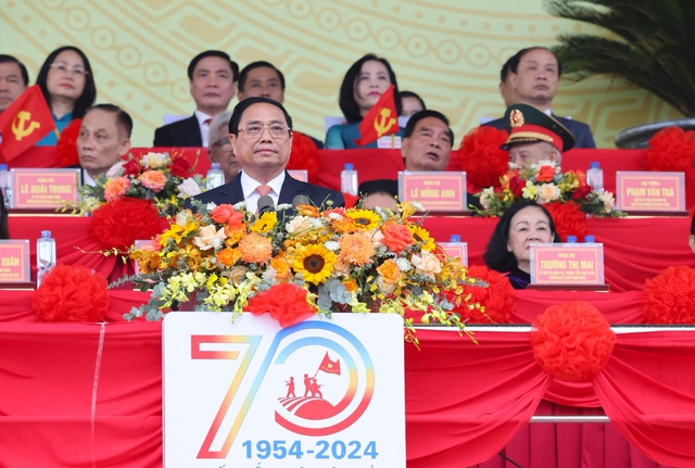 Thủ tướng Chính phủ đọc diễn văn kỷ niệm 70 năm Chiến thắng Điện Biên Phủ